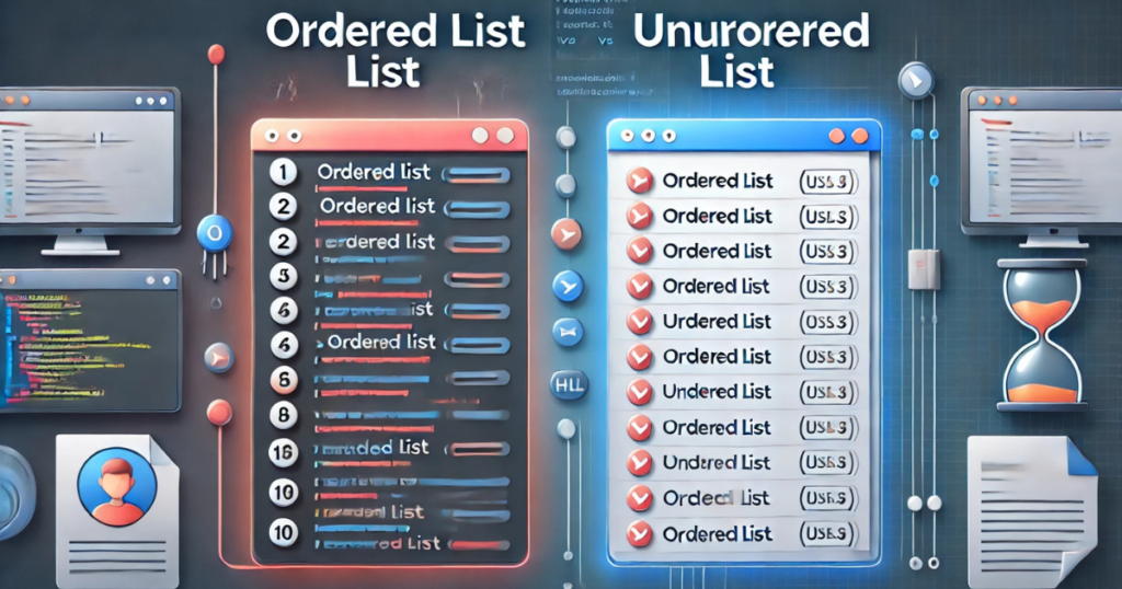 Difference between ordered and unordered list in html example 2025